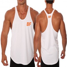 2017 high quality 100% cotton breath custom stringer Y fitness men gym tank